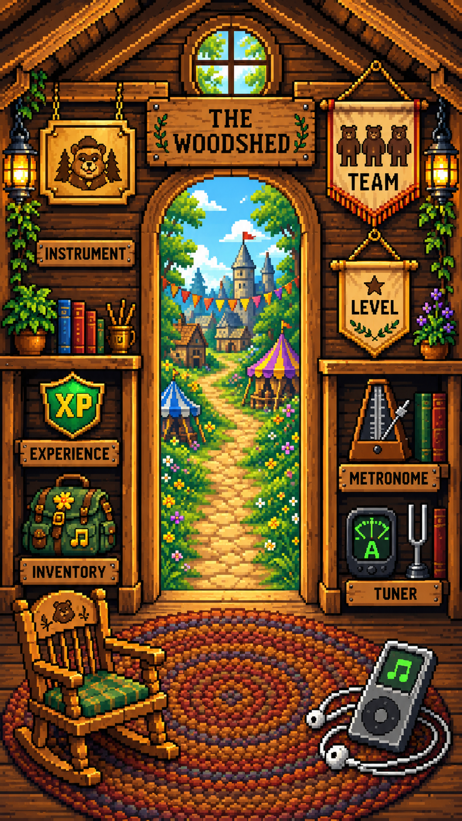 The Woodshed room